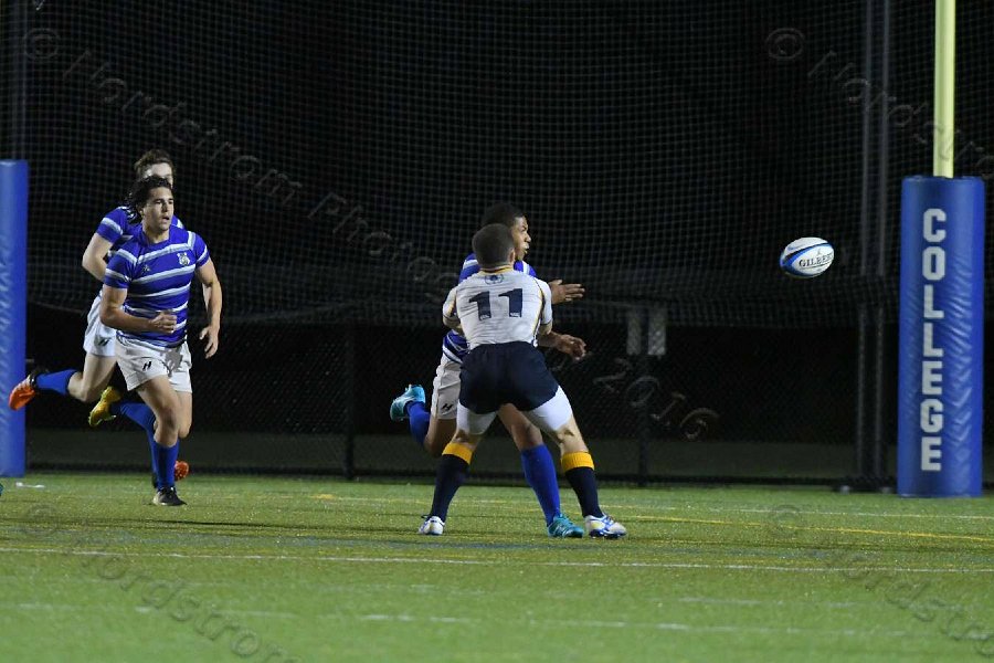 Wheaton Men\'s Rugby vs Mass Maritime.  Photo by Keith Nordstrom